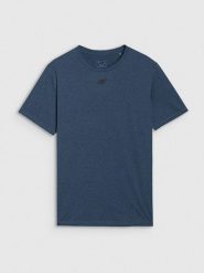 4F Koszulka sportowa w kolorze granatowym rozmiar: 3XL. Niebieskie t-shirty sportowe męskie 4f, xl, z materiału, bez ramiączek, outdoorowe. Za 80.14 zł.