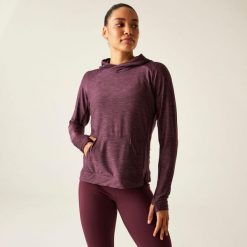 Damska lekka bluza fitness Sprint City. Fioletowe bluzy bez kaptura damskie Dare 2b, bez wzorów, bez ramiączek, bez kaptura. Za 129.99 zł.