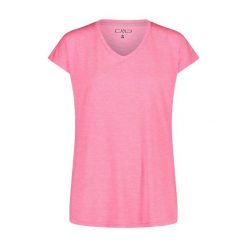 Damska koszulka v-neck CMP. Czerwone t-shirty damskie CMP, xl, bez wzorów, z materiału, bez kołnierzyka. Za 131.00 zł.