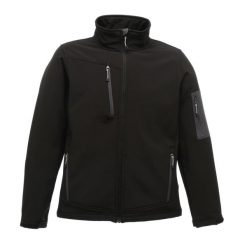 Męska 3warstwowa Kurtka Soft Shell Arcola. Czarne kurtki męskie Regatta, m, bez wzorów, sportowe, bez kaptura. Za 340.99 zł.
