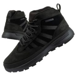 Buty Timberland Euro Trekker M TB0A62SV015 czarne. Czarne buty sportowe na co dzień męskie na zimę, ze skóry, bez zapięcia, trekkingowe. Za 863.84 zł.