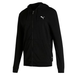 Bluza dresowa męska Puma ESS FZ. Czarne bluzy bez kaptura męskie Puma, m, z dresówki. Za 164.99 zł.