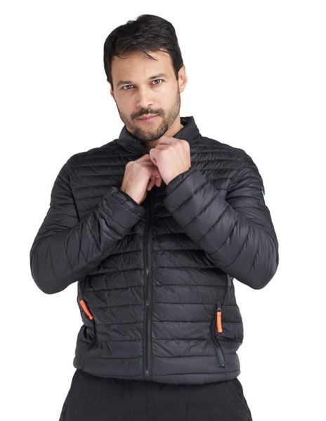 Podstawowa męska kurtka zapinana na zamek. Niebieskie kurtki męskie LEONE 1947 APPAREL, l, z aplikacjami, z materiału, sportowe, bez kaptura. Za 126.26 zł.