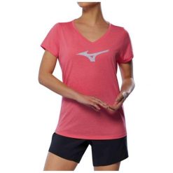 Koszulka do biegania damska Mizuno Core RB Tee. Czerwone bluzki damskie Mizuno, l, z materiału, bez kołnierzyka, bez ramiączek. Za 87.99 zł.