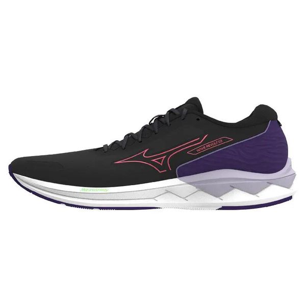 Damskie buty do biegania Mizuno Wave Revolt. Czarne obuwie do biegania damskie Mizuno, mizuno wave. Za 299.99 zł.