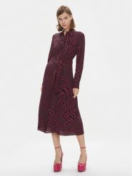 Pinko Sukienka koszulowa Asesente 100909 A19Q Czarny Regular Fit. Czarne sukienki damskie Pinko, bez wzorów, z wiskozy, bez kołnierzyka, bez ramiączek, koszulowe. Za 979.00 zł.