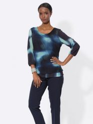 WITT WEIDEN Bluzka w kolorze granatowym rozmiar: 52. Niebieskie bluzki damskie WITT WEIDEN, bez wzorów, bez kołnierzyka, bez ramiączek. Za 43.99 zł.