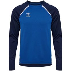 Koszulka Hummel Lead 2.0 Crew. Niebieskie t-shirty damskie HUMMEL, bez wzorów, bez kołnierzyka. Za 191.00 zł.