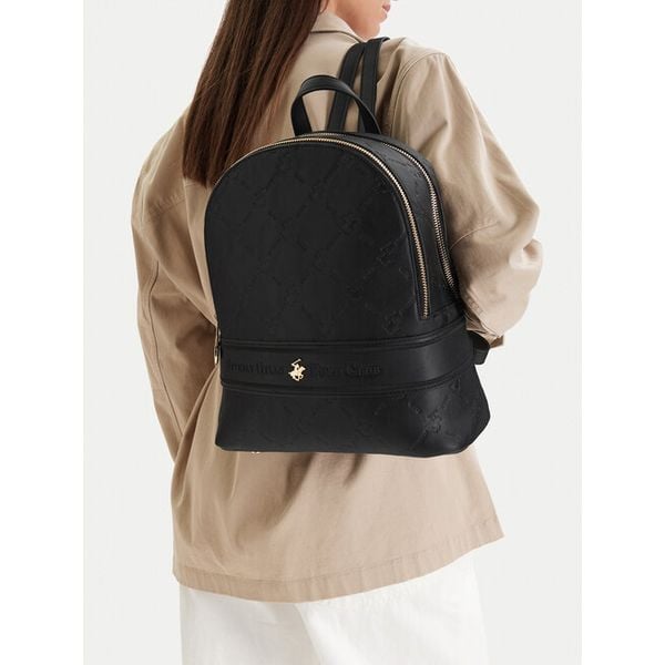 Plecak Beverly Hills Polo Club. Czarne plecaki damskie Beverly Hills Polo Club, bez wzorów. Za 299.99 zł.