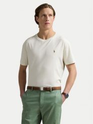 Polo Ralph Lauren T-Shirt 710740727094 Écru Custom Slim Fit. Koszulki polo męskie Polo Ralph Lauren, l, bez wzorów, z bawełny, bez ramiączek. Za 349.99 zł.