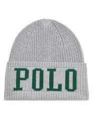 Polo Ralph Lauren Czapka 323953210002 Szary. Szare czapki dziecięce Polo Ralph Lauren, na zimę, bez wzorów, z bawełny. Za 179.99 zł.
