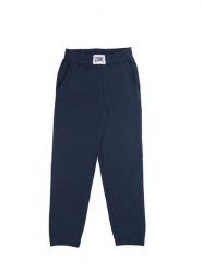 Spodnie dresowe z bawełna z ściągacze na czas wolny. Niebieskie spodnie sportowe damskie LEONE 1947 APPAREL, z bawełny, na fitness i siłownię. Za 42.06 zł.