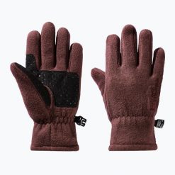 Rękawiczki trekkingowe dziecięce Jack Wolfskin Fleece Glove. Czerwone rękawiczki dziecięce Jack Wolfskin, z materiału, bez ramiączek. Za 129.99 zł.