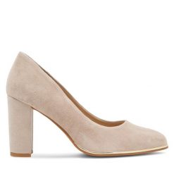 Czółenka Lasocki. Brązowe czółenka damskie Lasocki, bez wzorów, bez obcasa. Za 229.99 zł.