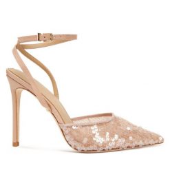 Szpilki Marciano Guess. Brązowe szpilki Marciano Guess, z aplikacjami, bez obcasa. Za 979.99 zł.