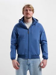 TRAVELIN' Kurtka funkcyjna "Karl" w kolorze niebieskim rozmiar: M. Niebieskie kurtki outdoor męskie Travelin', m, z aplikacjami, ze skóry, bez kaptura. Za 339.99 zł.