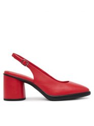 ECCO Czółenka Sculpted Lx 55 22271301294 Czerwony. Czerwone czółenka damskie ECCO, bez wzorów, ze skóry, bez obcasa. Za 489.99 zł.