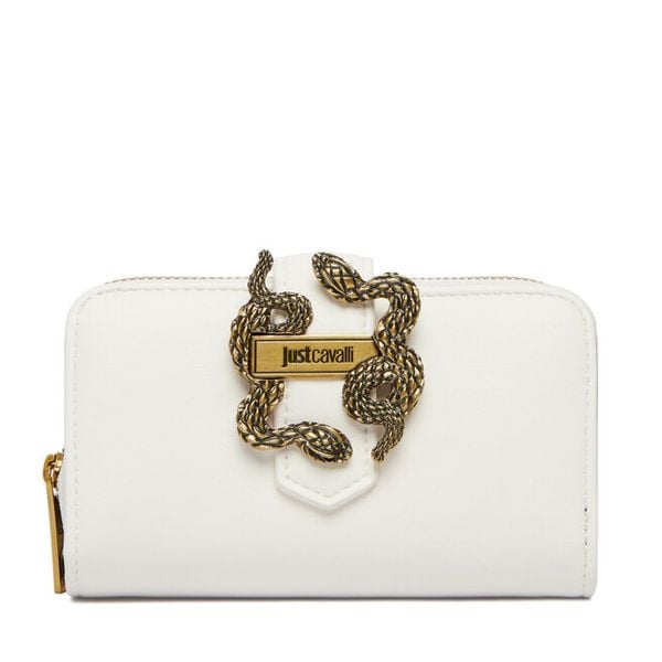 Portfel Just Cavalli. Białe portfele damskie Just Cavalli, bez wzorów. Za 374.99 zł.