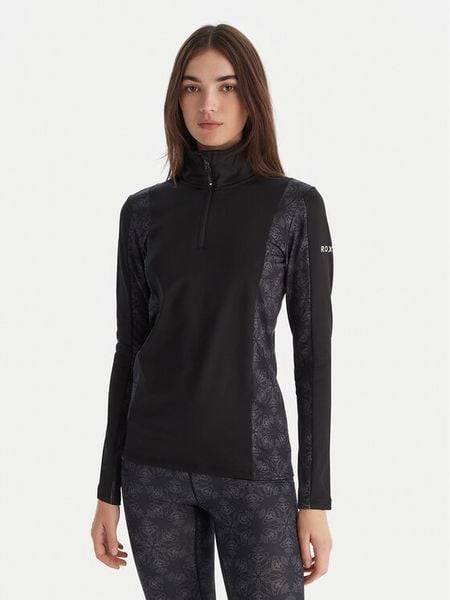 Roxy Bielizna termoaktywna górna Daybreak Brushed Half Zip ERJLW03054 Czarny Slim Fit. Czarna bielizna termoaktywna damska Roxy, m, bez wzorów, z syntetyku. Za 259.99 zł.