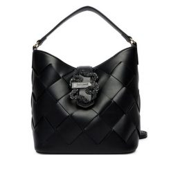 Torebka Just Cavalli. Czarne torebki klasyczne damskie Just Cavalli, bez wzorów, bez dodatków. Za 849.99 zł.