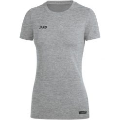 Koszulka damska Jako Premium Basics. Szare t-shirty damskie Jako, l, bez wzorów, z poliesteru, bez kołnierzyka. Za 175.35 zł.