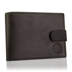 Portfel skórzany BETLEWSKI BPM-HT-60 BRAZOWY. Brązowe portfele męskie Betlewski, bez wzorów, ze skóry. Za 79.99 zł.