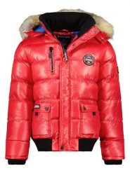 ANAPURNA Kurtka zimowa "Bugsana" w kolorze czerwonym rozmiar: XL. Czerwone kurtki damskie ANAPURNA, na zimę, xl, bez wzorów, z puchu, bez kaptura. Za 248.58 zł.