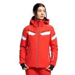 Kurtka narciarska damska CMP. Brązowe kurtki damskie CMP, bez wzorów, bez kaptura, narciarskie. Za 549.99 zł.