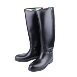 Buty do jazdy konnej USG Happy Boot Winter. Czarne kalosze damskie USG, bez wzorów. W wyprzedaży za 289.50 zł.