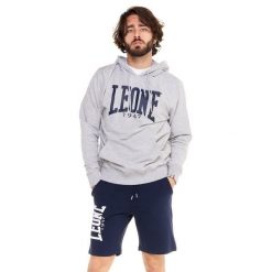 Bluza Leone 1947 Apparel Big Logo z lekkiej bawełny. Brązowe bluzy bez kaptura męskie LEONE 1947 APPAREL, bez wzorów, z bawełny, sportowe, bez kołnierzyka, bez ramiączek. W wyprzedaży za 134.59 zł.