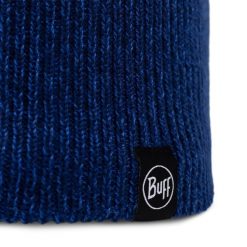 Czapka BUFF KNITTED & FULL FLEECE BEANIE RENVI MIDNIGHT. Niebieskie czapki męskie Buff, na zimę, bez wzorów, z dzianiny, klasyczne. Za 142.65 zł.