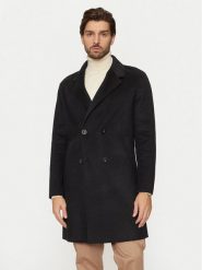 Guess Płaszcz wełniany M4BL47 WGJU2 Czarny Regular Fit. Czarne płaszcze męskie Guess, m, z aplikacjami, z syntetyku. Za 459.99 zł.