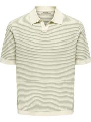 ONLY & SONS Koszulka polo "Kian" w kolorze kremowym rozmiar: XL. Brązowe koszulki polo męskie Only & Sons, xl, bez wzorów, z bawełny, bez ramiączek. Za 118.56 zł.
