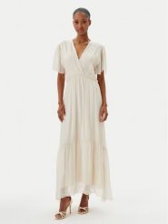 Haveone Sukienka letnia AFF-N006 Écru Loose Fit. Sukienki damskie Haveone, na lato, s, bez wzorów, z jedwabiu, bez kołnierzyka, bez ramiączek. Za 389.99 zł.