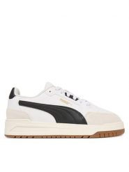 Puma Sneakersy Shuffle Downtown Lo OG Jr 405662 01 Biały. Białe buty sportowe chłopięce Puma, ze skóry, bez zapięcia. Za 249.99 zł.