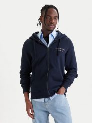 Tommy Hilfiger Bluza Brand Love MW0MW42462 Granatowy Regular Fit. Niebieskie bluzy bez kaptura męskie Tommy Hilfiger, m, z bawełny. Za 529.99 zł.