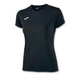 Koszulka do biegania damska Joma Combi z krótkim rękawem. Czarne bluzki damskie Joma, xs, bez wzorów, sportowe, bez kołnierzyka, bez ramiączek. Za 59.99 zł.