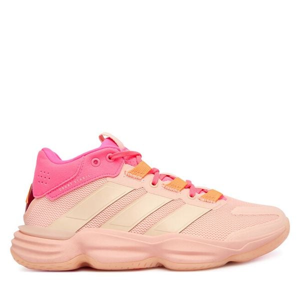 Buty halowe adidas. Czerwone buty sportowe na co dzień damskie Adidas, bez wzorów. Za 479.99 zł.