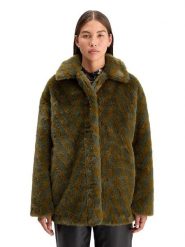 Scotch & Soda Kurtka pluszowa w kolorze ciemnozielonym rozmiar: M. Zielone kurtki damskie Scotch & Soda, m, bez wzorów, bez kaptura. Za 399.71 zł.