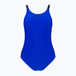Strój pływacki jednoczęściowy damski Nike Logo Tape Fastback. Niebieskie stroje jednoczęściowe damskie NIKE SWIM, xs, bez wzorów. Za 139.99 zł.