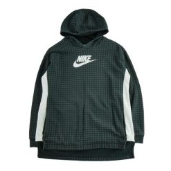 Second life - Czarna męska bluza z kapturem - Stan bardzo dobry. Czarne bluzy sportowe męskie Nike, bez wzorów, sportowe, bez kołnierzyka, bez ramiączek. Za 97.94 zł.