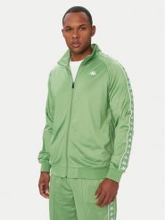 Kappa Bluza 301EFU0 Zielony Regular Fit. Zielone bluzy bez kaptura męskie Kappa, m, z syntetyku. Za 179.99 zł.