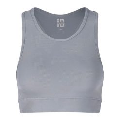 Biustonosz fitness STRONG ID Drop And Give Me Camo. Szare biustonosze sportowe damskie STRONG ID, bez wzorów. Za 69.99 zł.