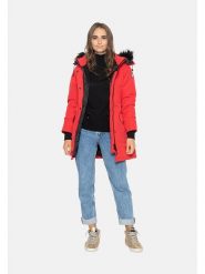 Northwood Parka "Alex" w kolorze czerwonym rozmiar: M. Czerwone parki damskie Northwood, m, z aplikacjami. Za 209.33 zł.