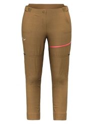 Salewa Spodnie kolarskie Zipp-Off "Vento Hemp/Durastretch" w kolorze jasnobrązowym rozmiar: 36. Brązowe spodnie sportowe damskie Salewa, rowerowe. Za 303.78 zł.