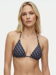 Guess Góra od bikini E6GJ48 KCBJ0 Granatowy. Niebieskie bikini damskie Guess, z aplikacjami. Za 354.99 zł.