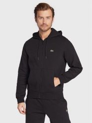 Lacoste Bluza SH9626 Czarny Classic Fit. Czarne bluzy bez kaptura męskie Lacoste, m, z bawełny. Za 549.99 zł.