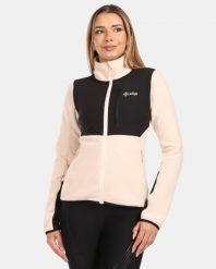 Damska bluza polarowa Kilpi KAJAANI-W. Brązowe bluzy z kapturem damskie Kilpi, z materiału. Za 318.77 zł.