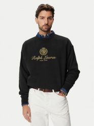 Polo Ralph Lauren Bluza 710B28743002 Czarny Regular Fit. Czarne bluzy bez kaptura męskie Polo Ralph Lauren, m. Za 1,199.00 zł.