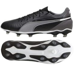 Buty piłkarskie Puma King Match FG/AG 107863-01 czarne. Czarne buty fitness męskie do piłki nożnej. Za 426.42 zł.